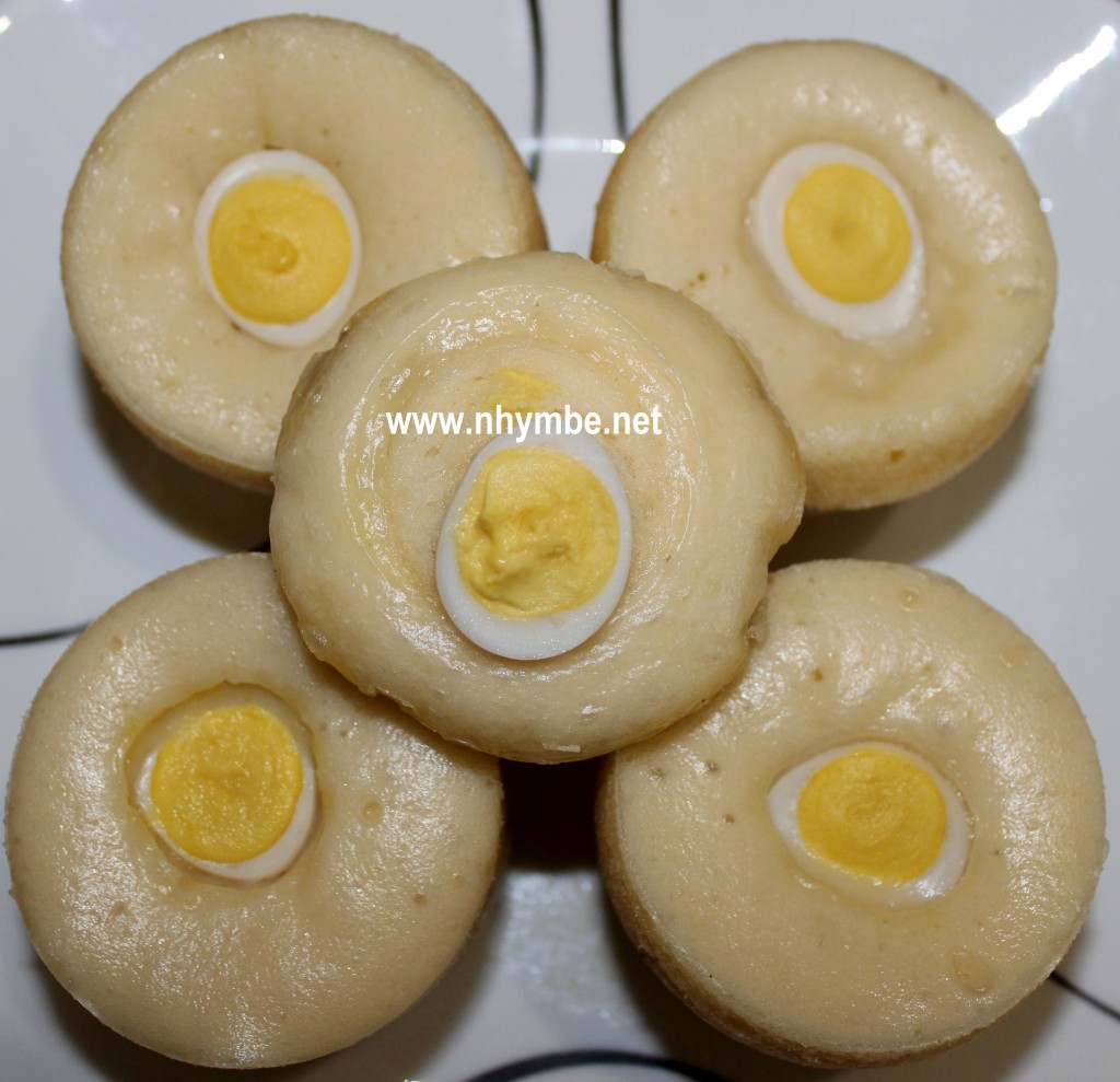 puto pao with quail eggs